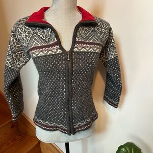 Wool Copenhagen Scandinavian Sweater Market Sweater with Suede Collar